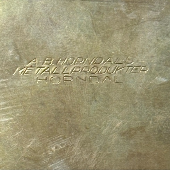 Vintage made in Sweden brass 4 candle holder - Picture 6 of 11